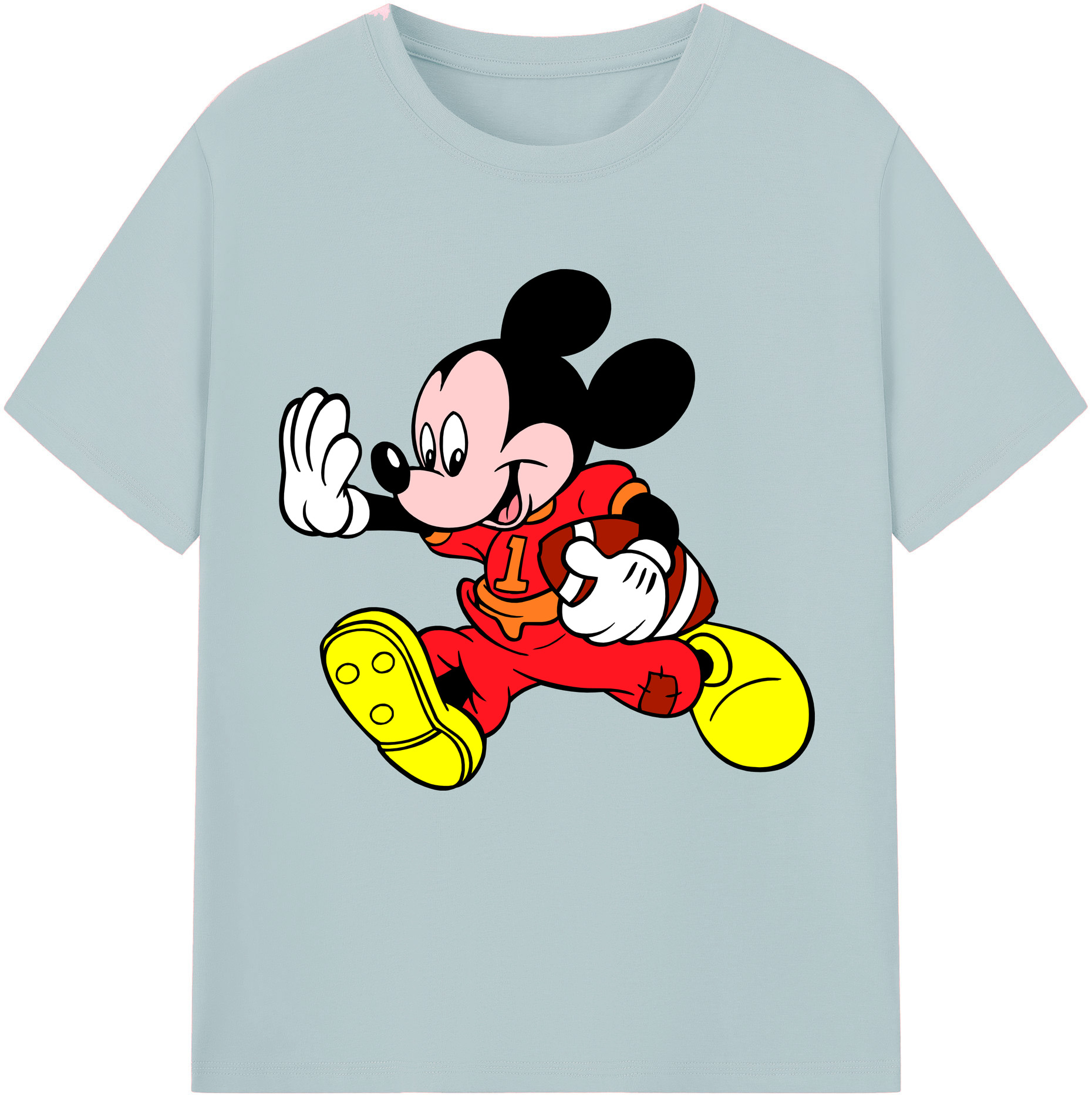 （画像用） ミッキーマウス Mickey Mouse 綿100％半袖Tシャツ（フロントプリント）